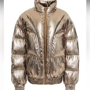 Isabel Marant Etoile quilted metallic pufferjacket